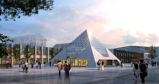 马鞍山金字塔网架